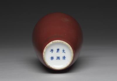 图片[3]-Vase with sacrificial red glaze, Qing dynasty, Kangxi reign (1662-1722)-China Archive